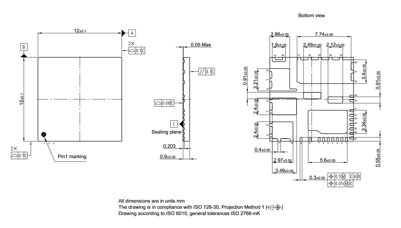 PG-IQFN-37-900_Package Outline
