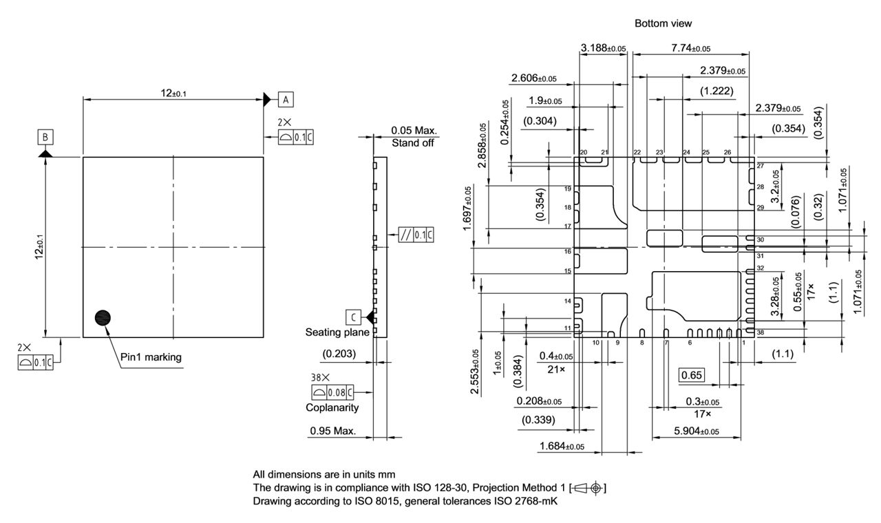 PG-IQFN-38-1_Package Outline