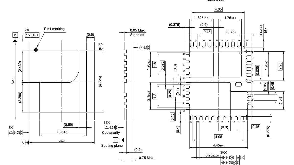 PG-IQFN-39-5_Package Outline