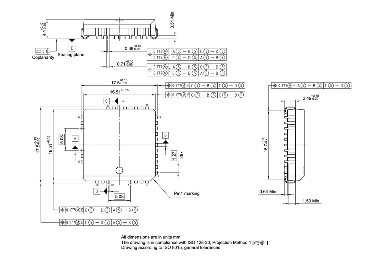 PG-LCC-32-900_Package Outline