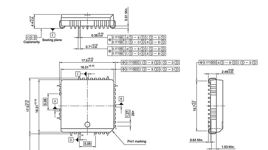 PG-LCC-32-900_Package Outline