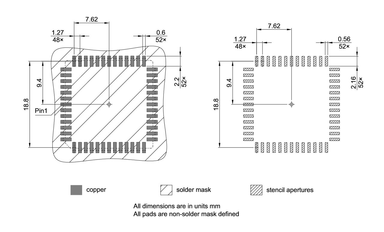 PG-LCC-52-800_Footprint Drawing