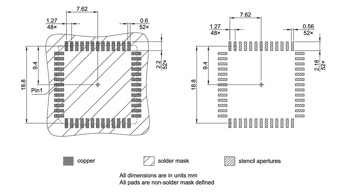 PG-LCC-52-800_Footprint Drawing