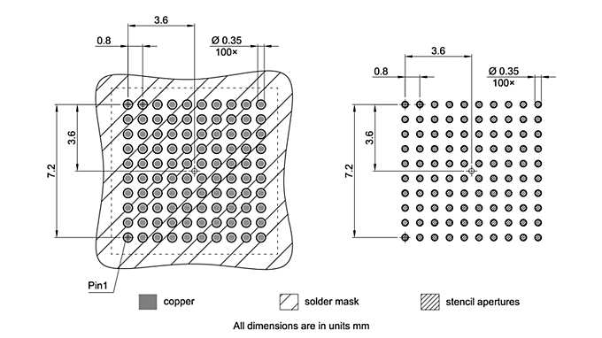 PG-LFBGA-100-3_Footprint Drawing