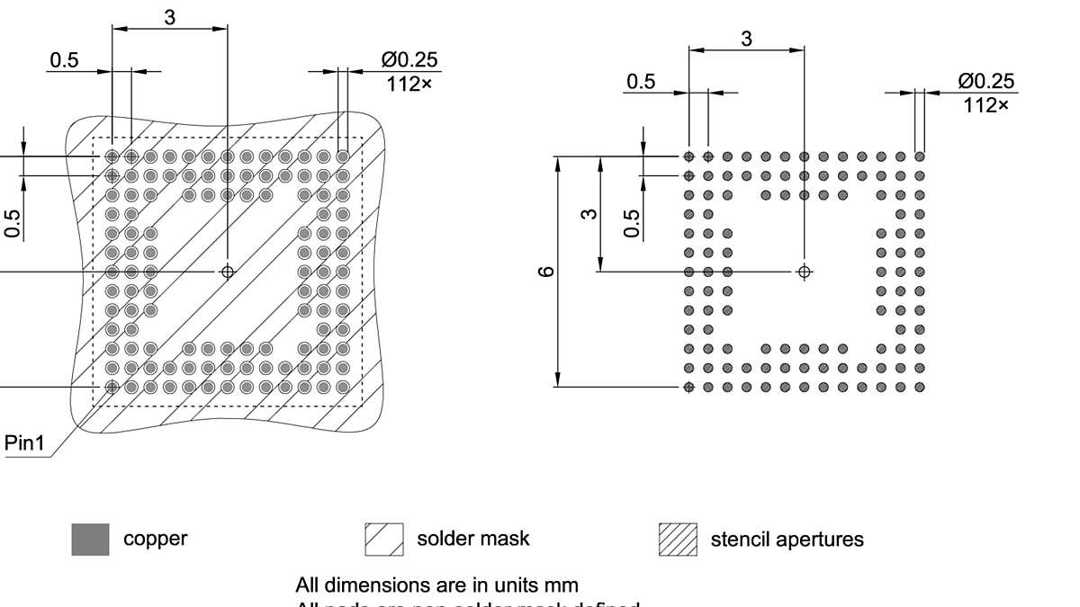 PG-LFBGA-112-801_Footprint Drawing