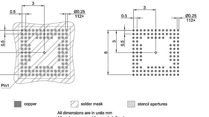 PG-LFBGA-112-801_Footprint Drawing