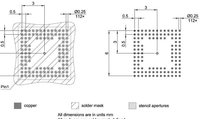 PG-LFBGA-112-801_Footprint Drawing