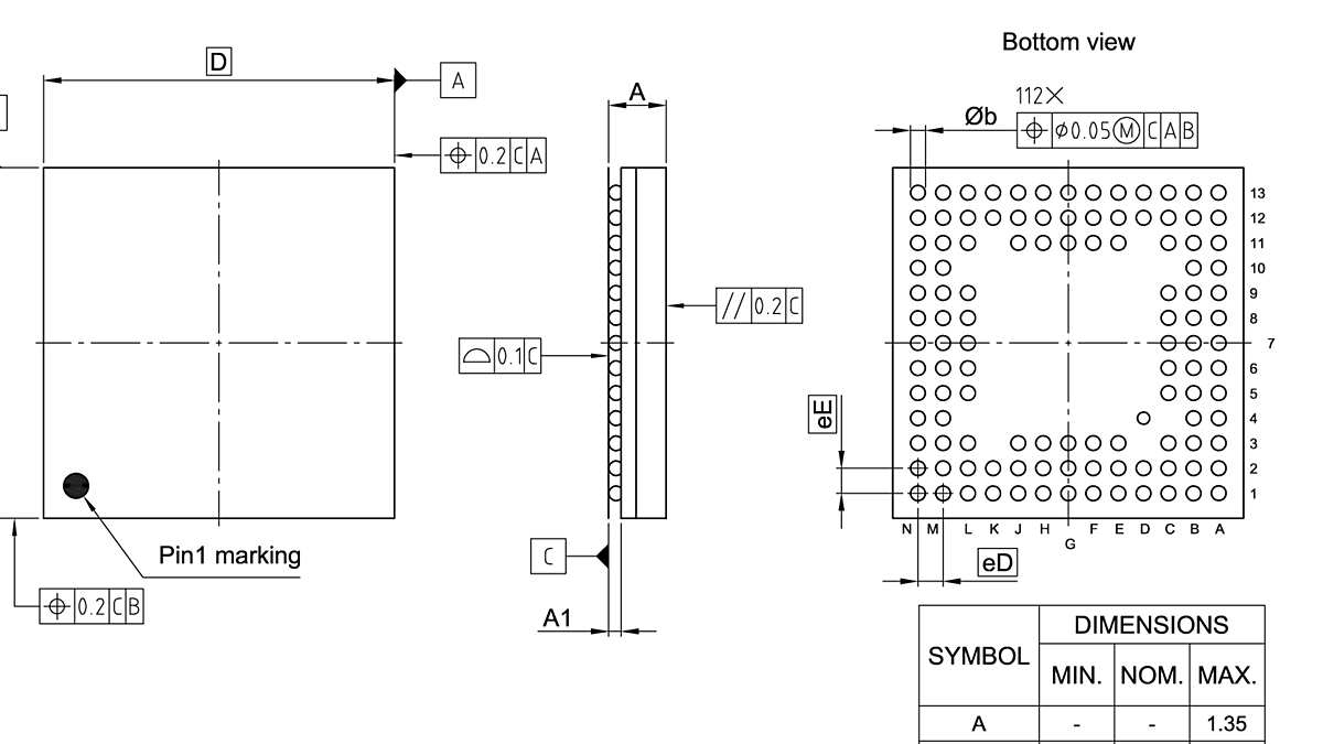 PG-LFBGA-112-801_Package Outline