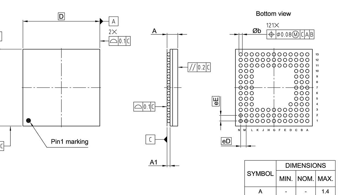 PG-LFBGA-121-800_Package Outline
