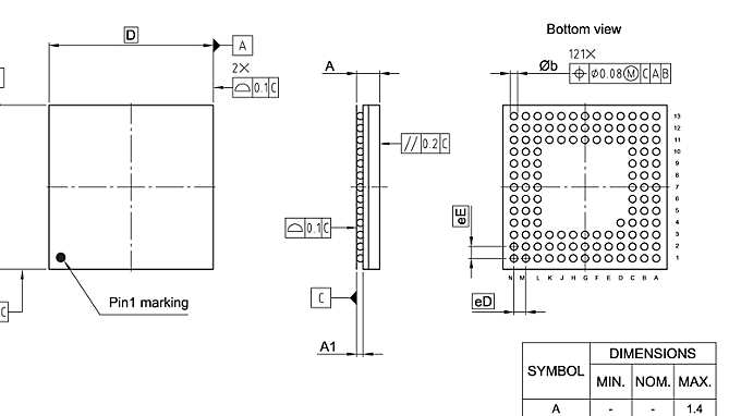 PG-LFBGA-121-800_Package Outline