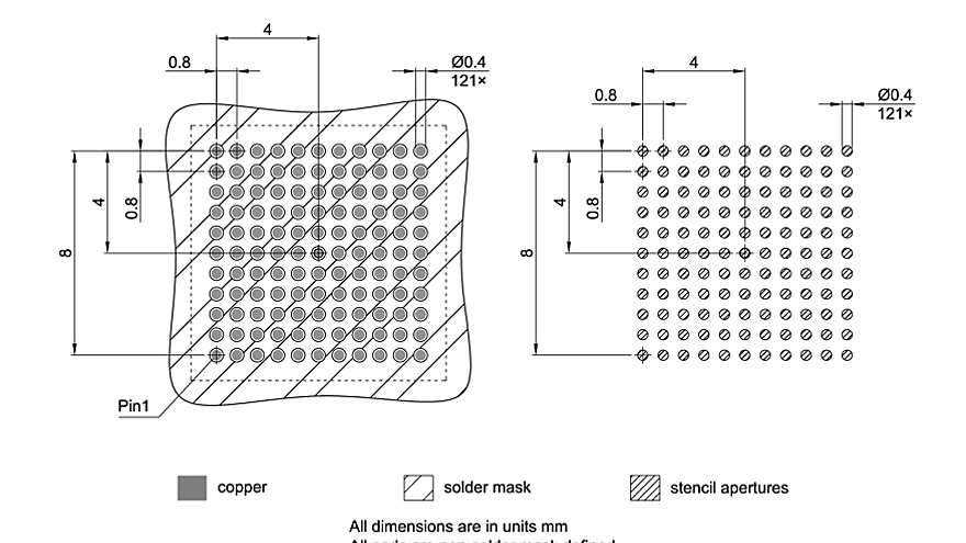 PG-LFBGA-121-801_Footprint Drawing