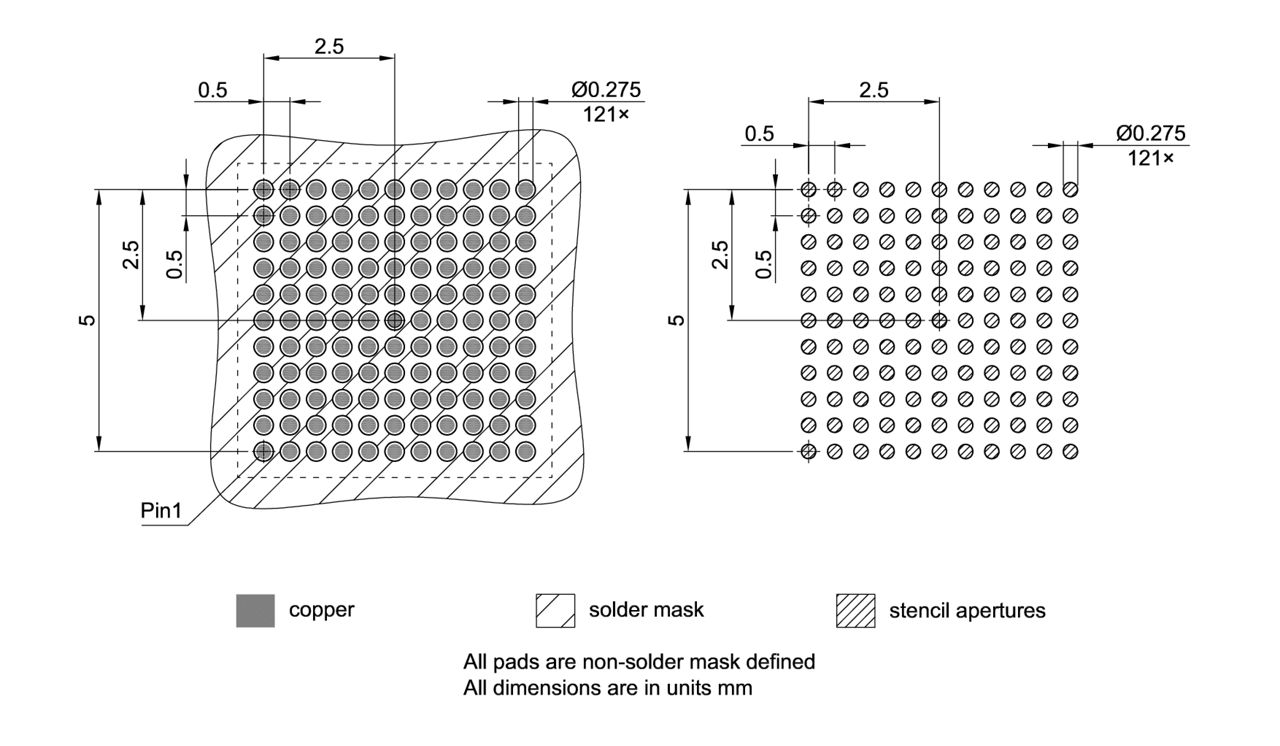 PG-LFBGA-121-803_Footprint Drawing