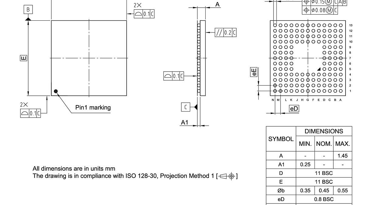 PG-LFBGA-144-800_Package Outline