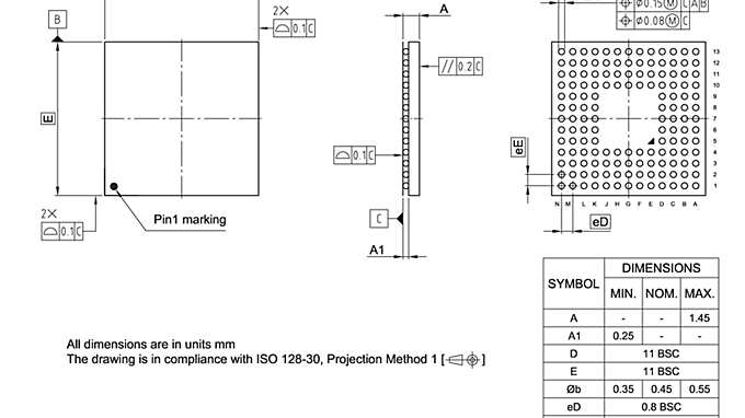 PG-LFBGA-144-800_Package Outline