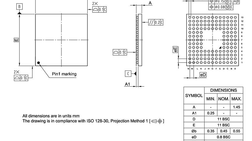 PG-LFBGA-144-800_Package Outline