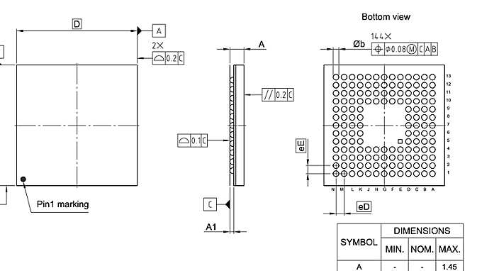 PG-LFBGA-144-801_Package Outline