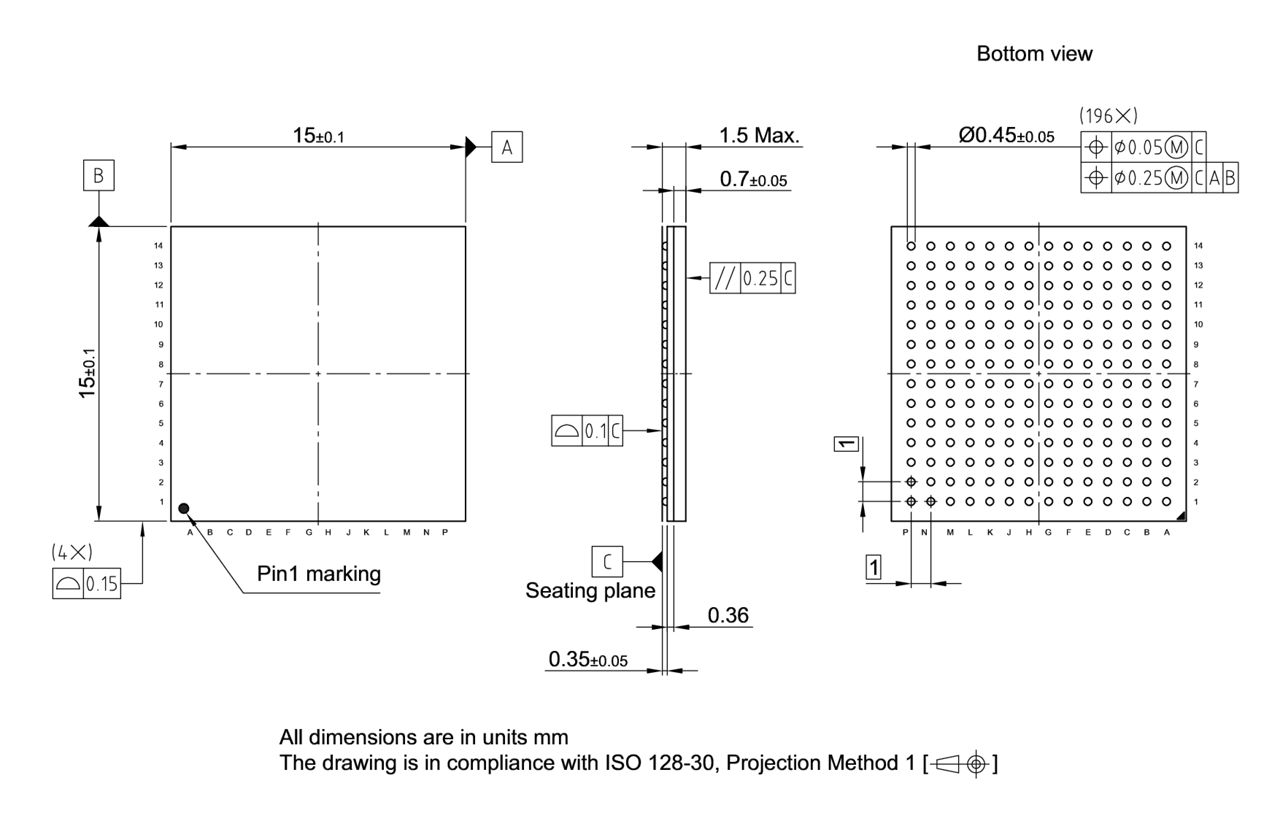PG-LFBGA-196-800_Package Outline