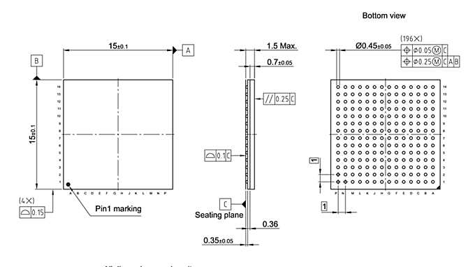 PG-LFBGA-196-800_Package Outline