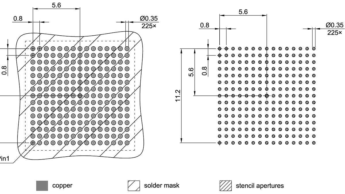 PG-LFBGA-225-850_Footprint Drawing