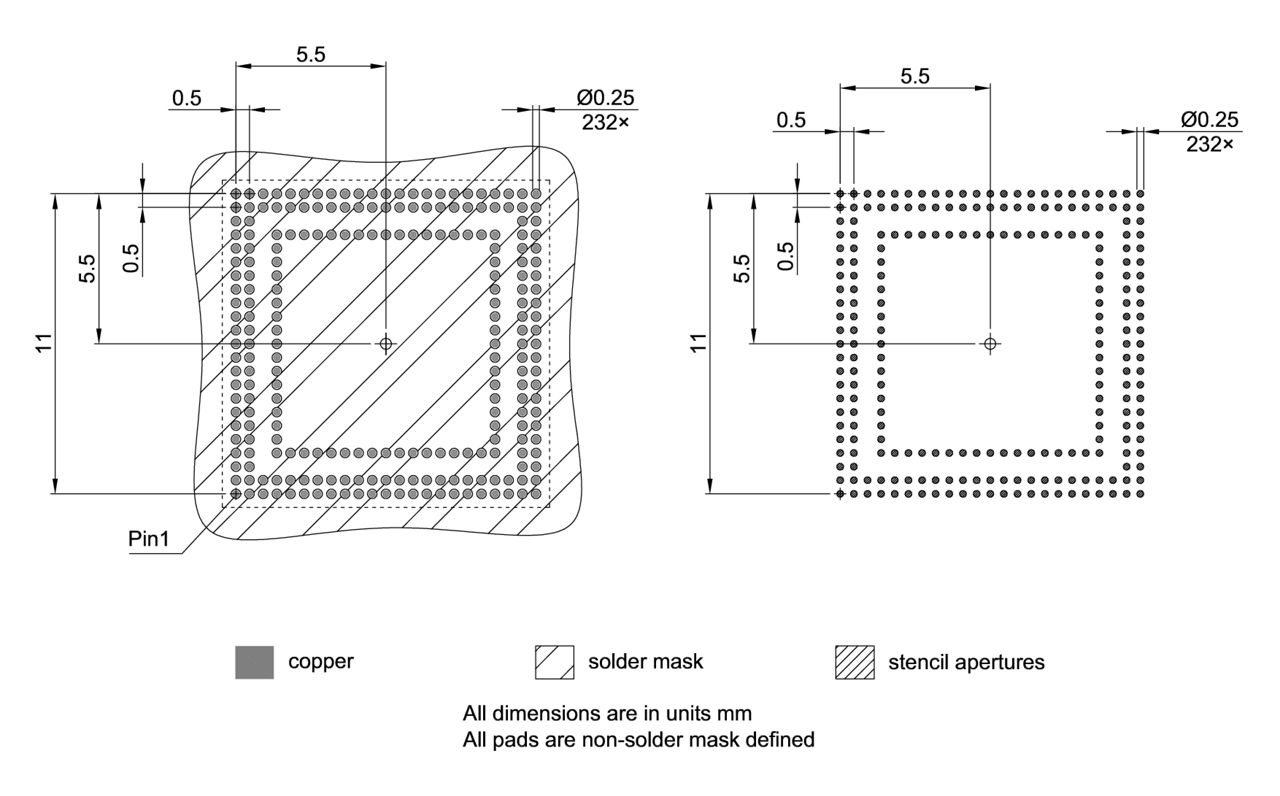 PG-LFBGA-232-800_Footprint Drawing