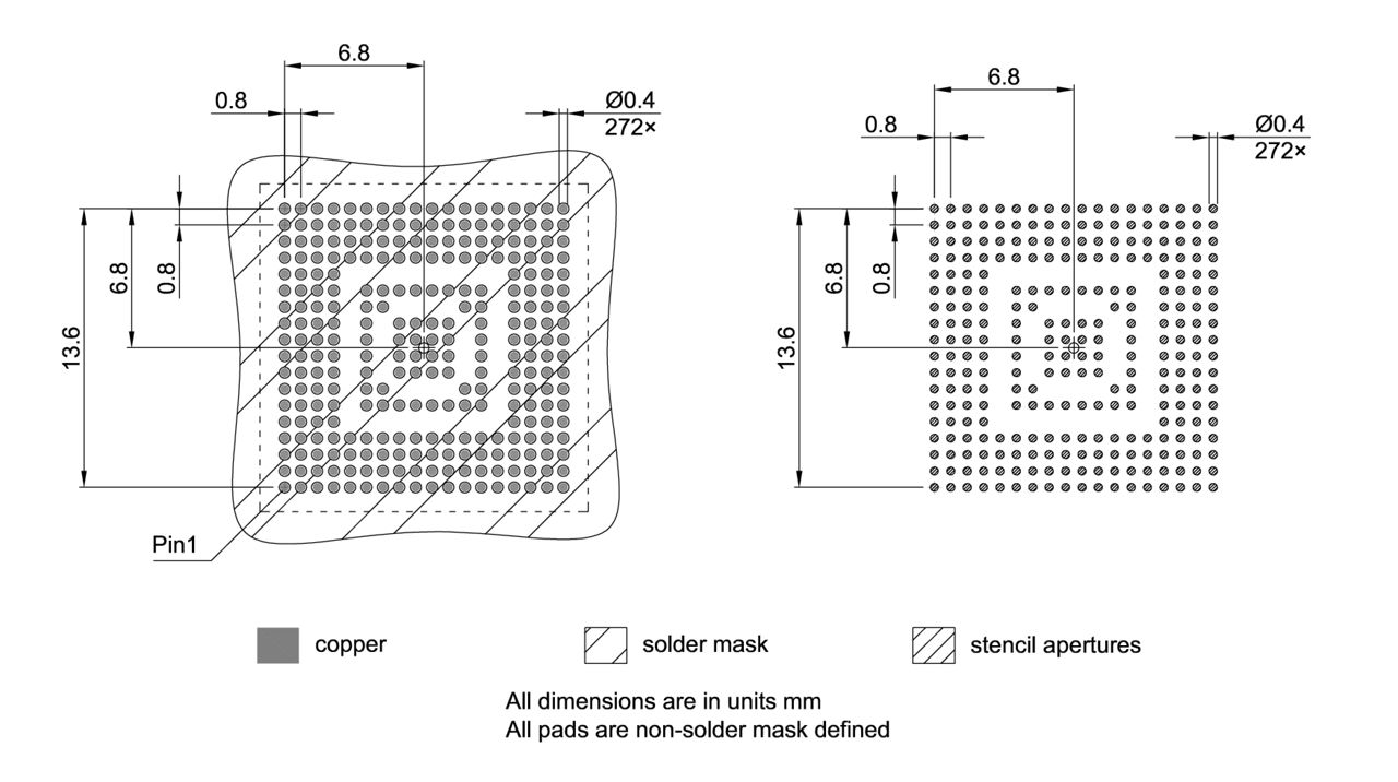 PG-LFBGA-272-800_Footprint Drawing