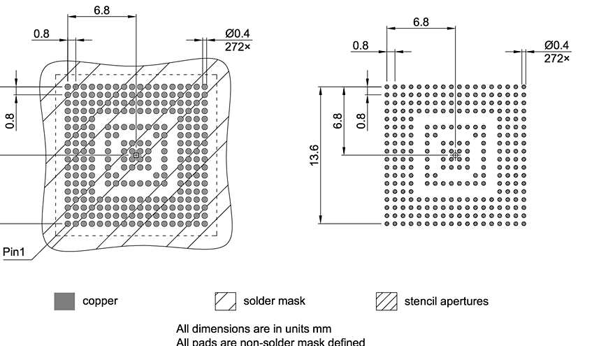PG-LFBGA-272-800_Footprint Drawing