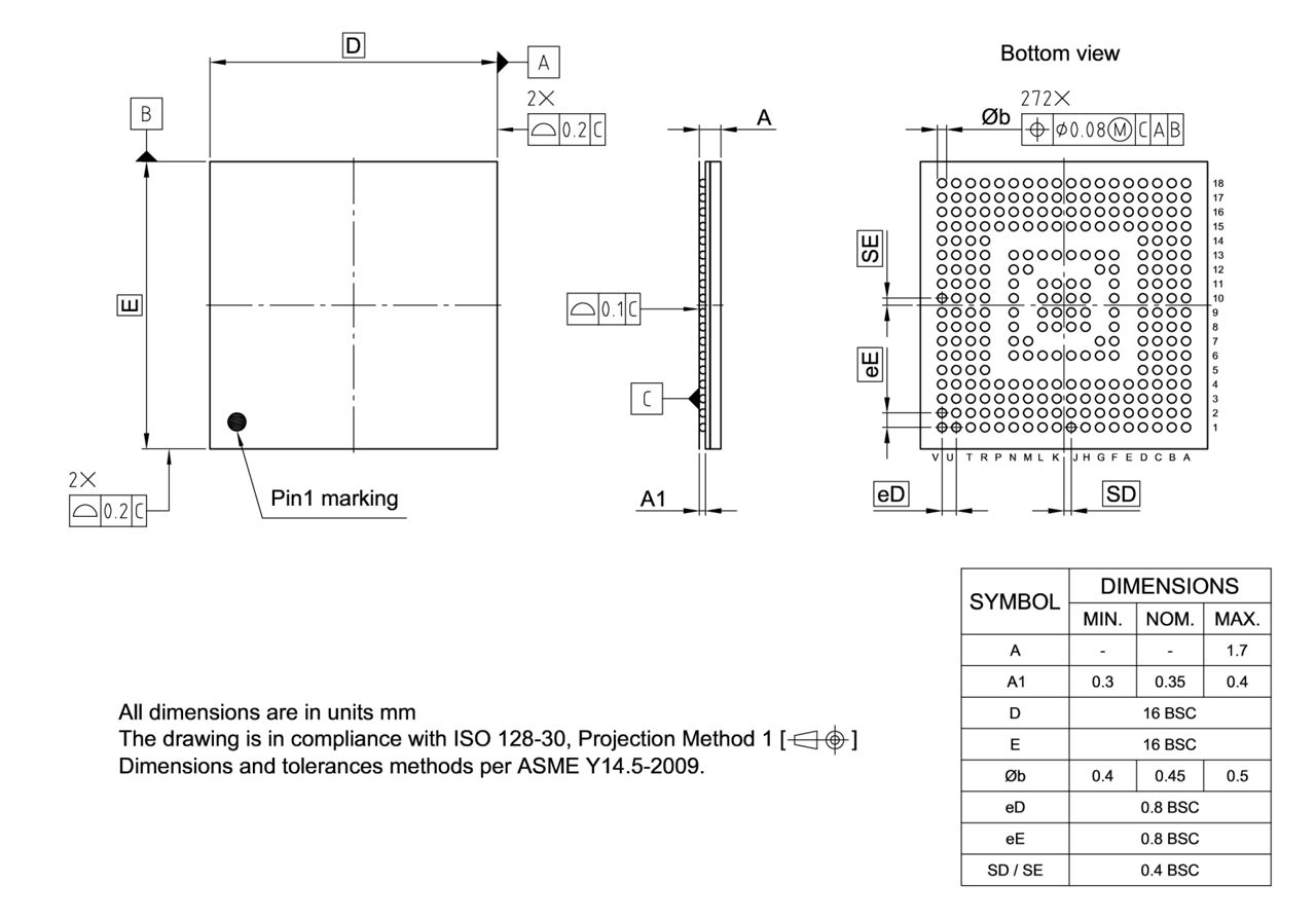 PG-LFBGA-272-800_Package Outline
