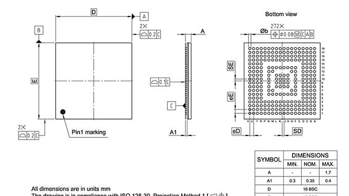 PG-LFBGA-272-800_Package Outline