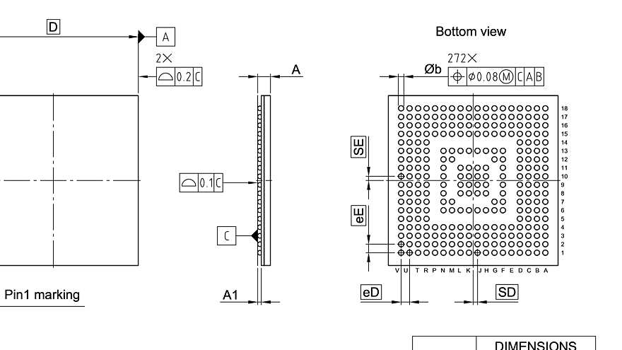 PG-LFBGA-272-800_Package Outline