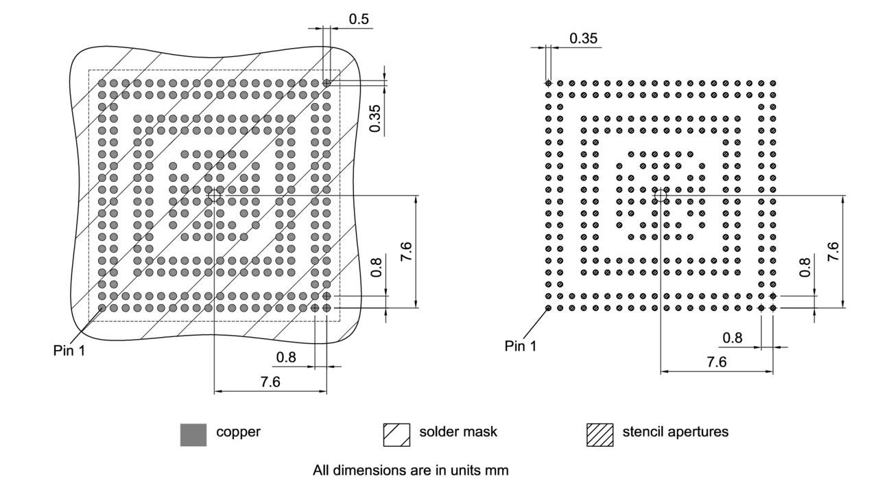 PG-LFBGA-292-13_Footprint Drawing
