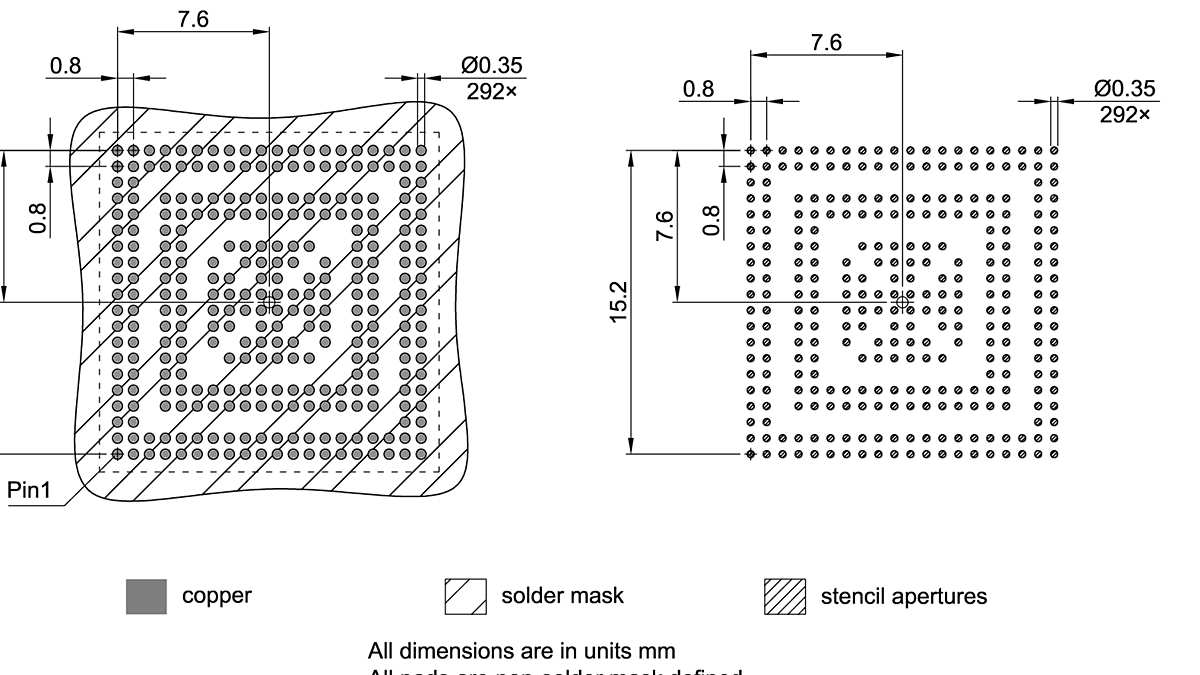 PG-LFBGA-292-6_Footprint Drawing