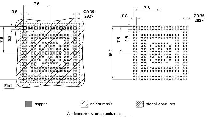 PG-LFBGA-292-6_Footprint Drawing