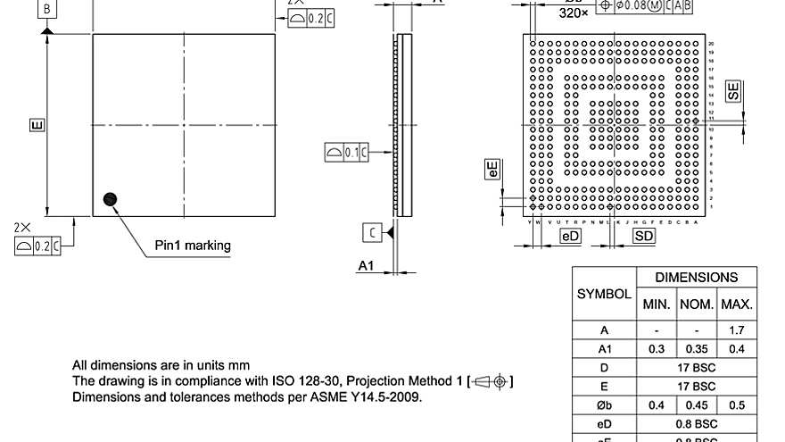 PG-LFBGA-320-800_Package Outline