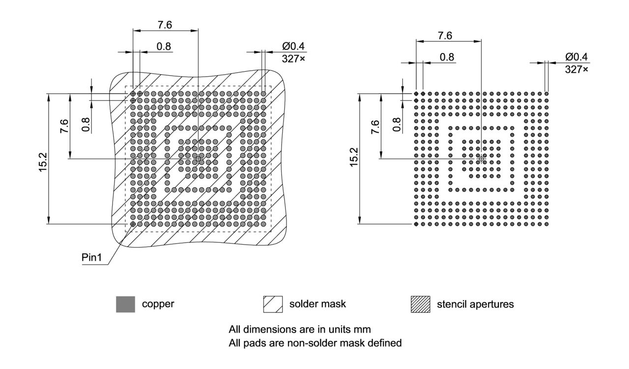 PG-LFBGA-327-800_Footprint Drawing