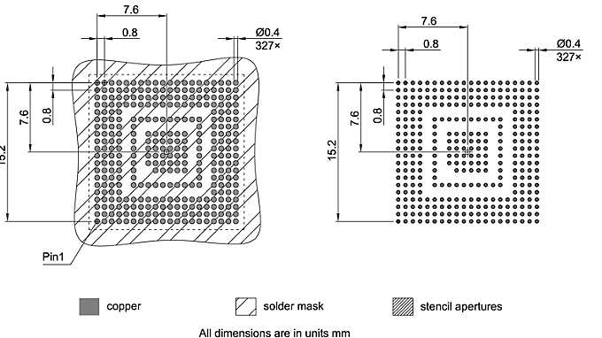 PG-LFBGA-327-800_Footprint Drawing
