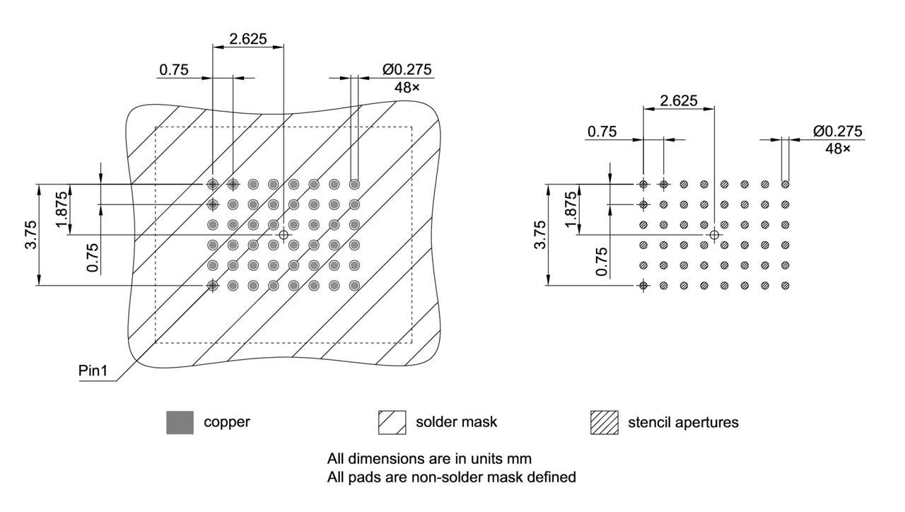 PG-LFBGA-48-800_Footprint Drawing
