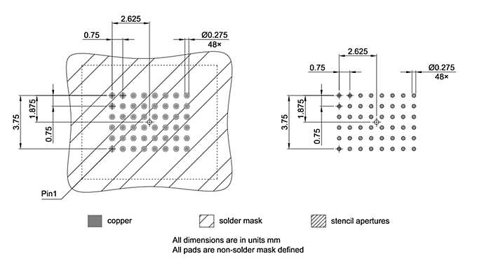 PG-LFBGA-48-800_Footprint Drawing