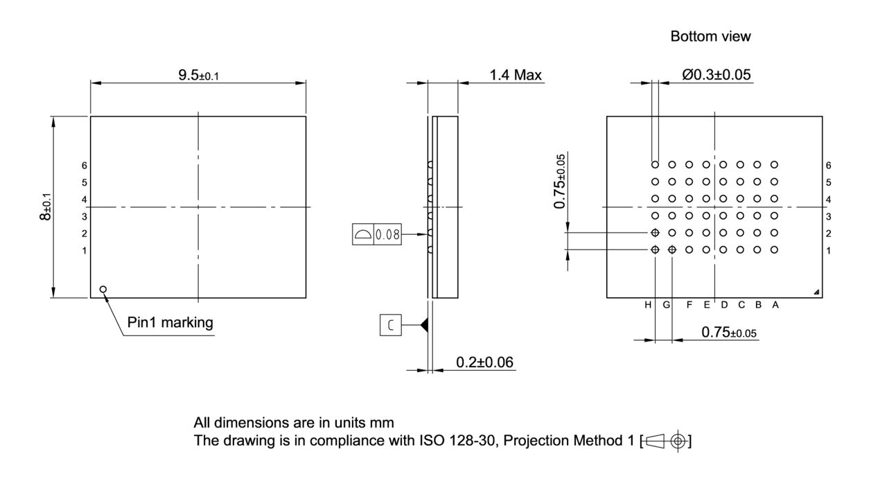 PG-LFBGA-48-800_Package Outline