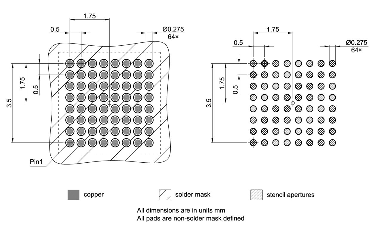 PG-LFBGA-64-804_Footprint Drawing