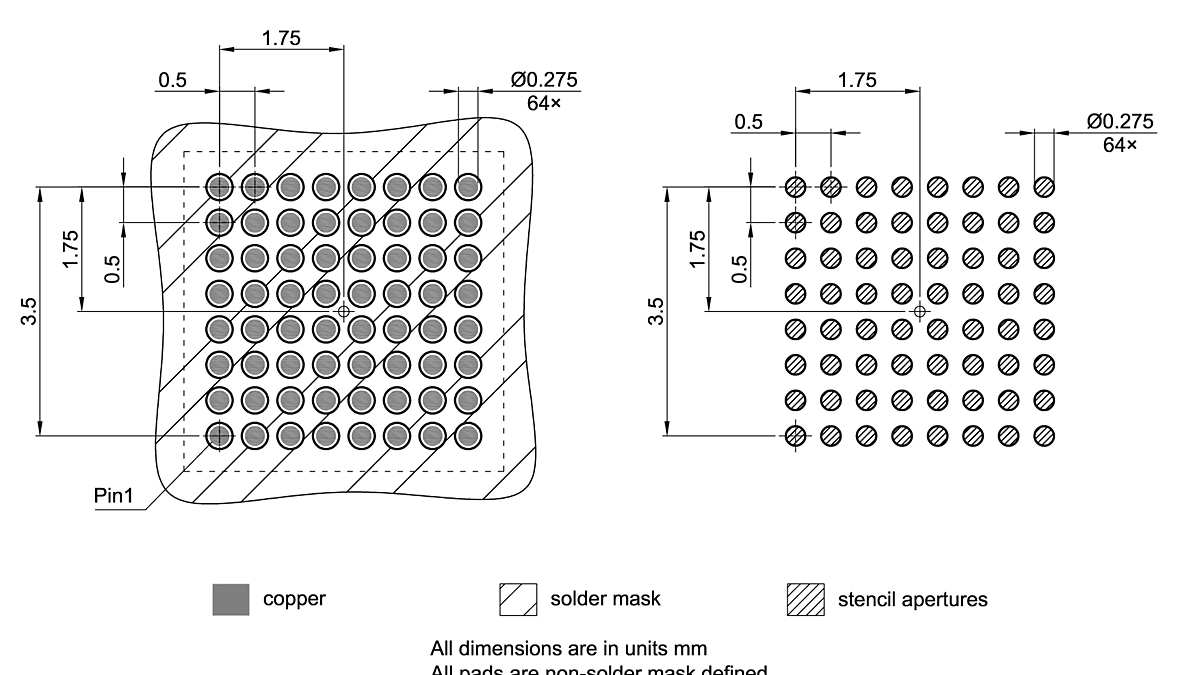 PG-LFBGA-64-804_Footprint Drawing