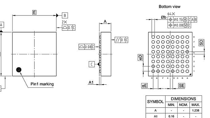PG-LFBGA-64-804_Package Outline