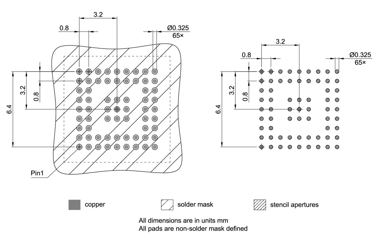 PG-LFBGA-65-1_Footprint Drawing