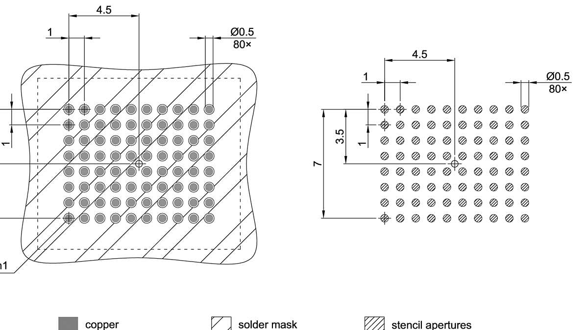 PG-LFBGA-80-800_Footprint Drawing