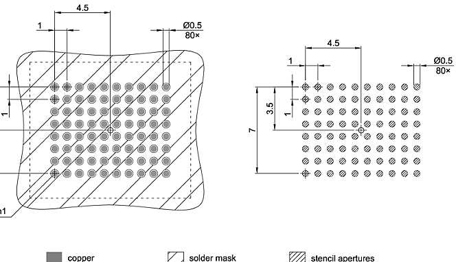 PG-LFBGA-80-800_Footprint Drawing
