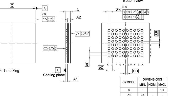 PG-LFBGA-80-800_Package Outline