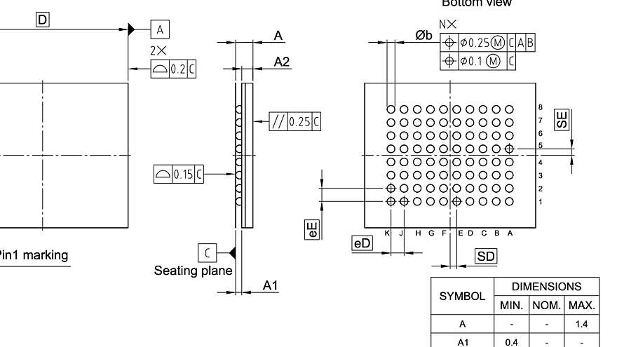 PG-LFBGA-80-800_Package Outline