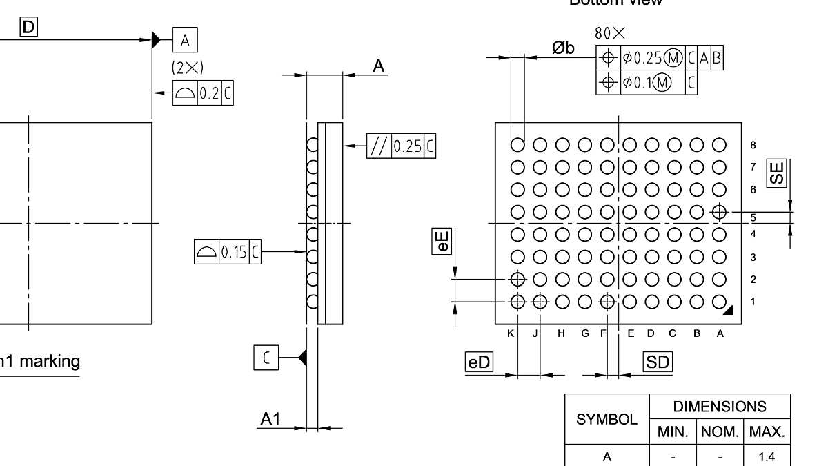 PG-LFBGA-80-801_Package Outline