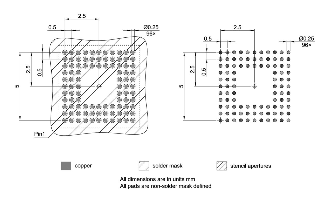 PG-LFBGA-96-800_Footprint Drawing