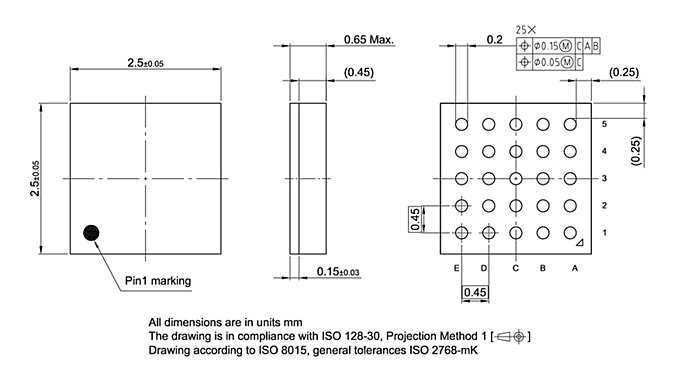 PG-LGA-25-1_Package Outline