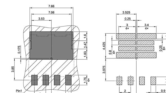 PG-LHSOF-4-1_Footprint Drawing